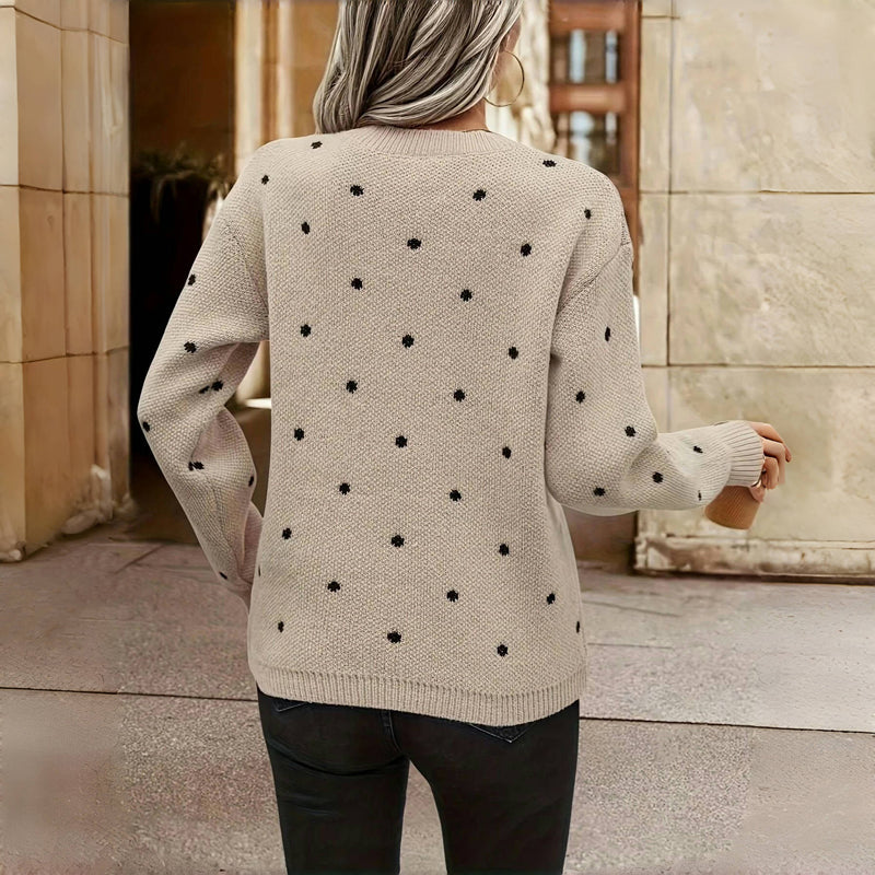 MARIT | Casual Damestrui met Comfortabele Pasvorm en Tijdloze Stipstijl