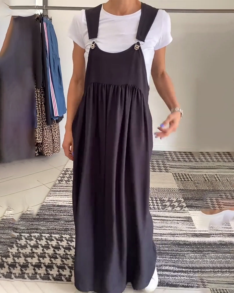 CAMILLE | Casual-Chic Mouwloos Vloeiend Jurk