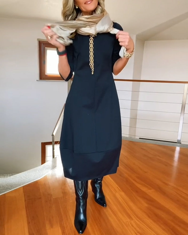VALENTINA | Elegante Maxi Jurk die het Silhouet Verfijnt en Dagelijks Comfort Biedt