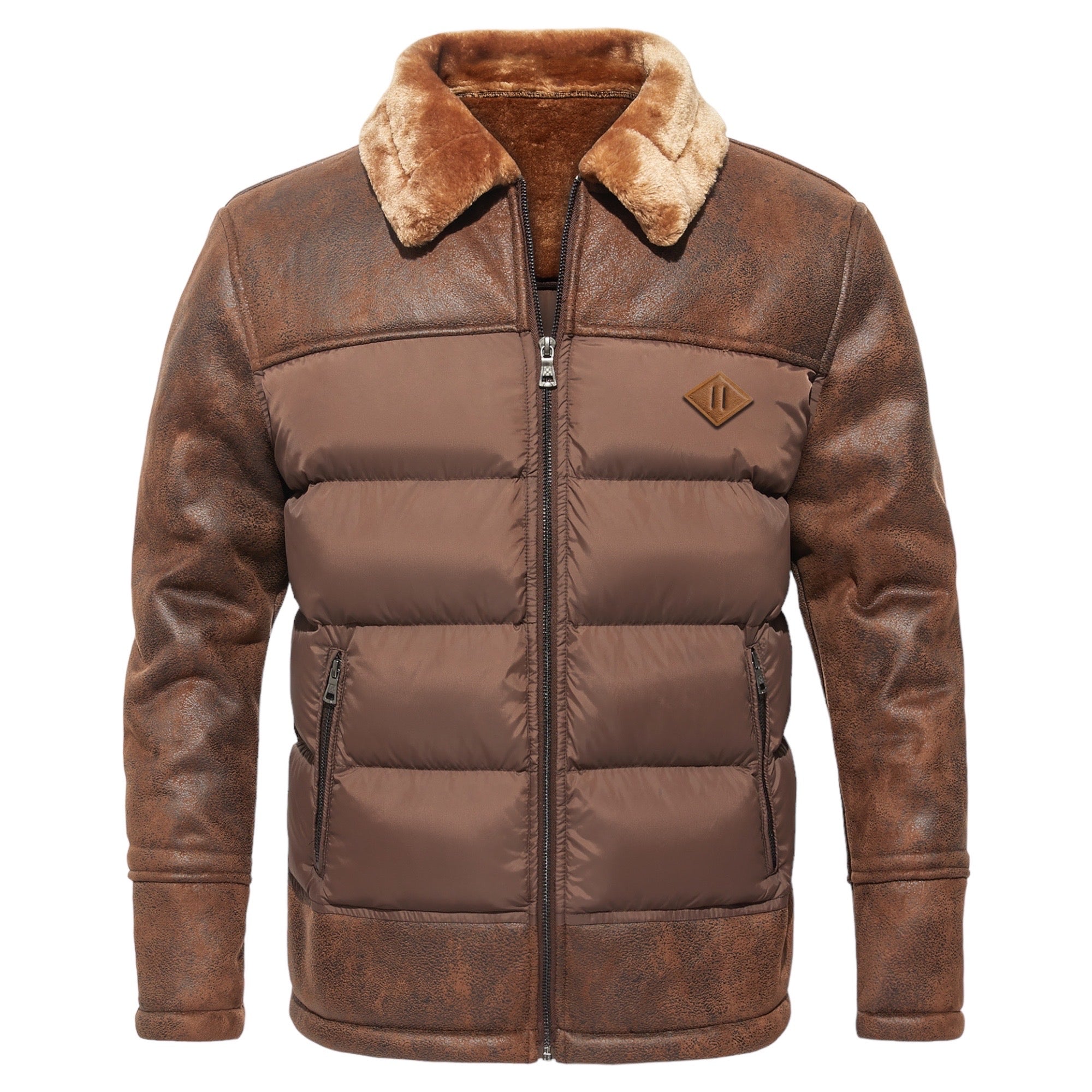 Moreau™ | Elegante & Rustieke Leren Doudoune