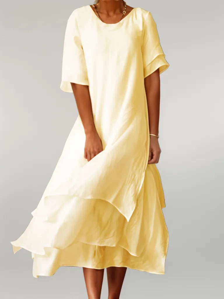ELENYA ⏐ Elegante en Vloeiende Lange Jurk voor een Moeiteloze Stijl