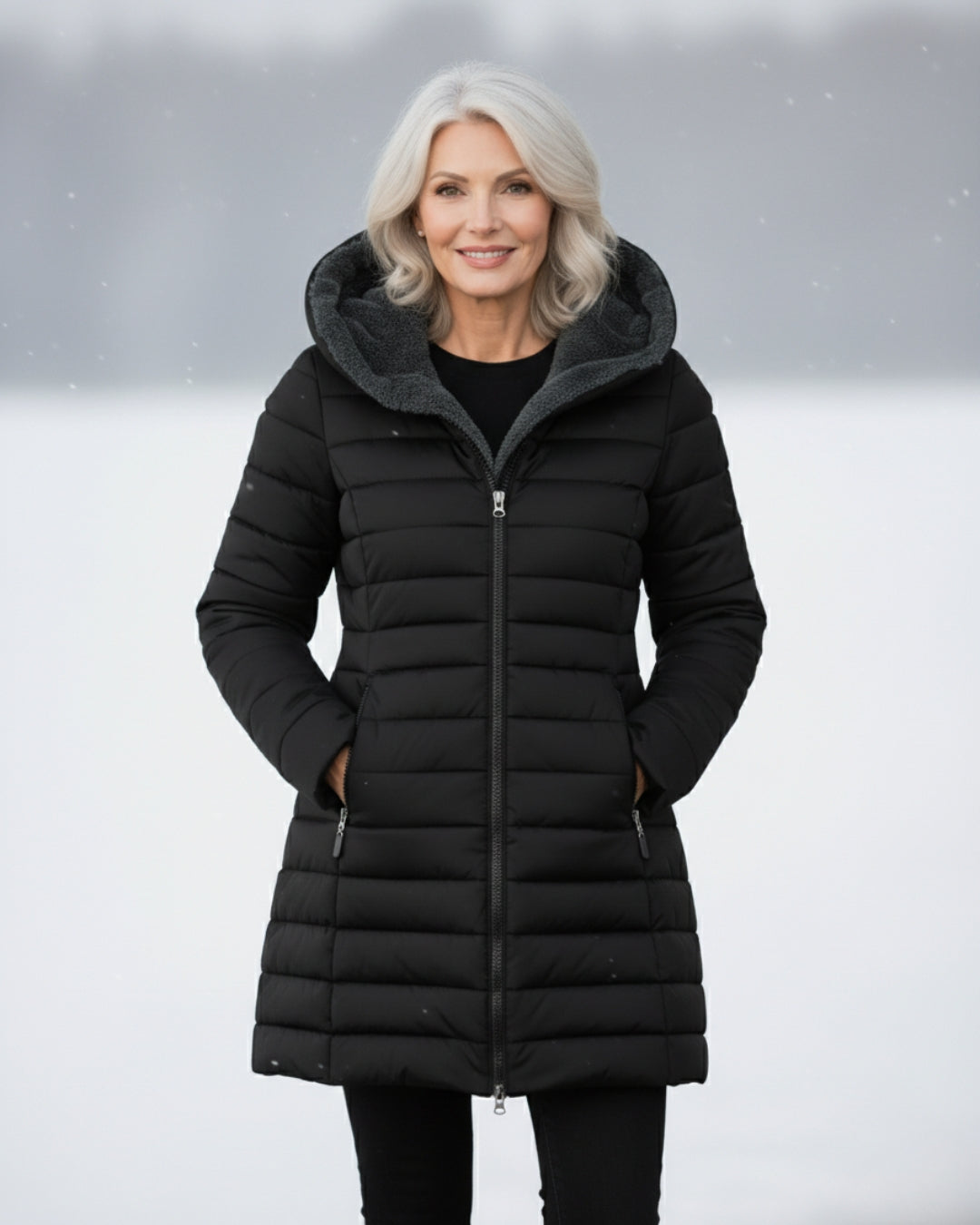 Clair | Pufferjas gevoerd met fleece