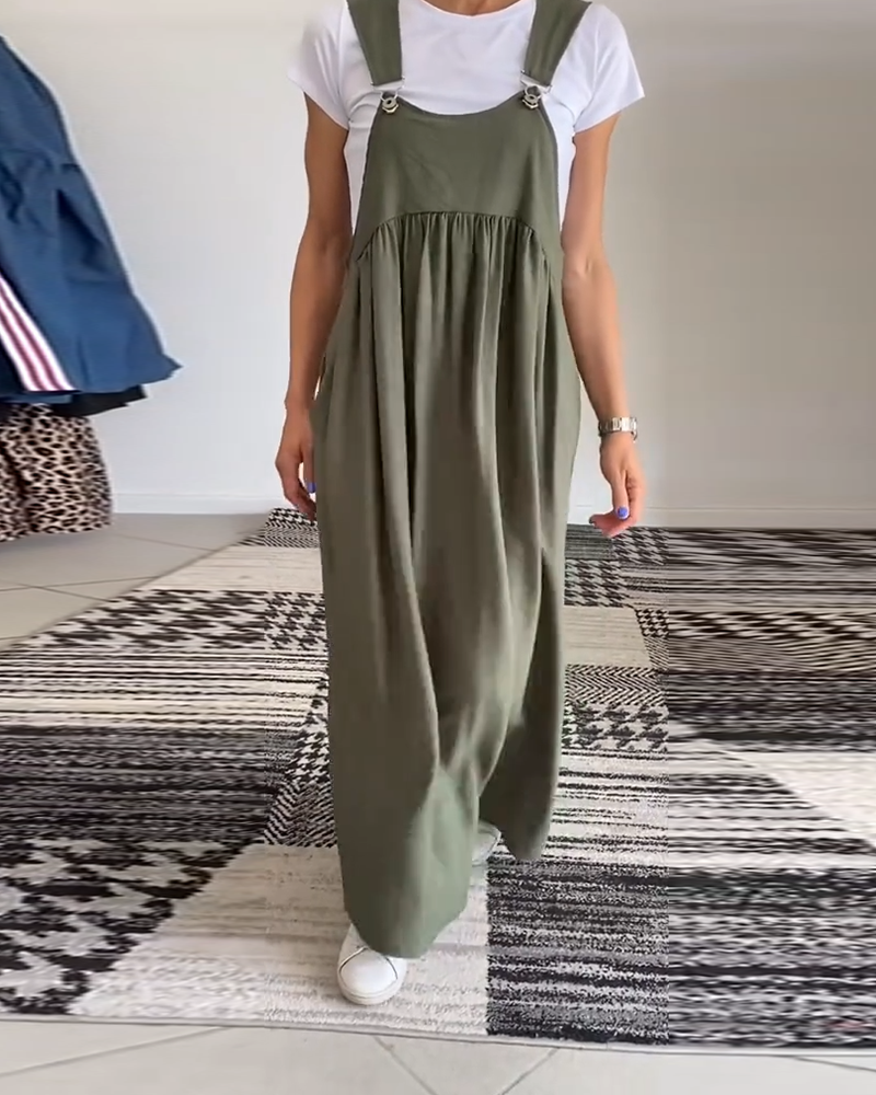 CAMILLE | Casual-Chic Mouwloos Vloeiend Jurk