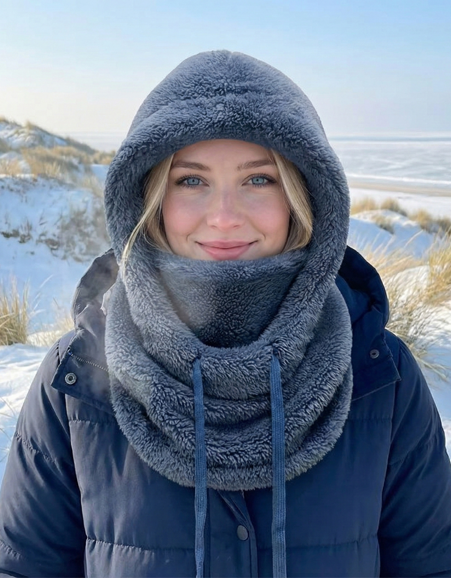 The FrostHug Hoodie™ | Winter kap met Omhullende Warmte en Dagelijks Comfort