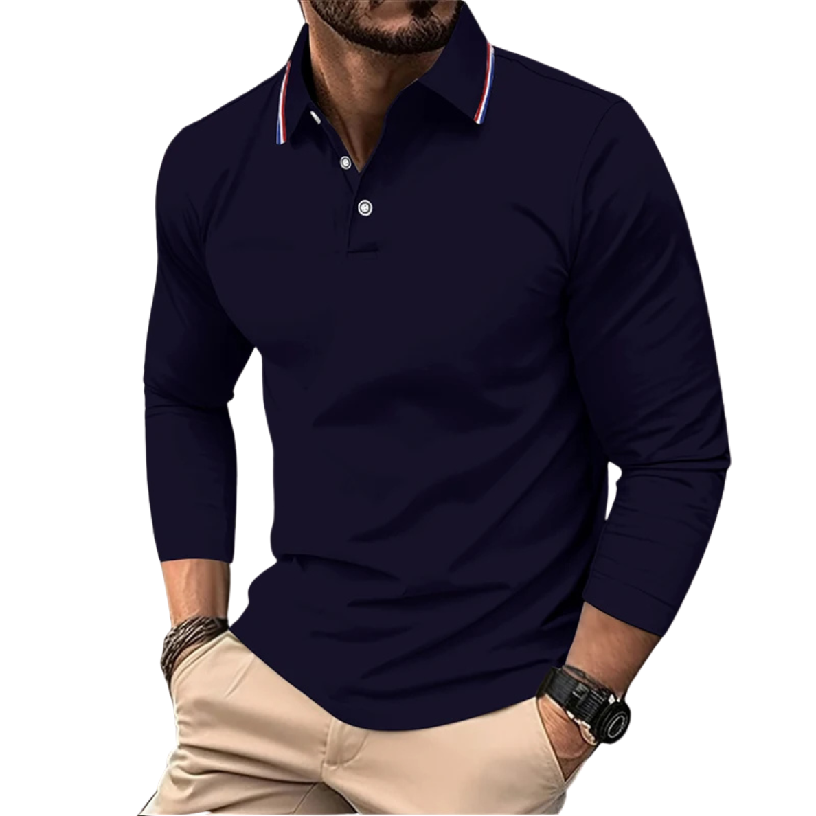 ÉMILIEN | PREMIUM CASUAL POLO MET CONTRASTERENDE Kraag