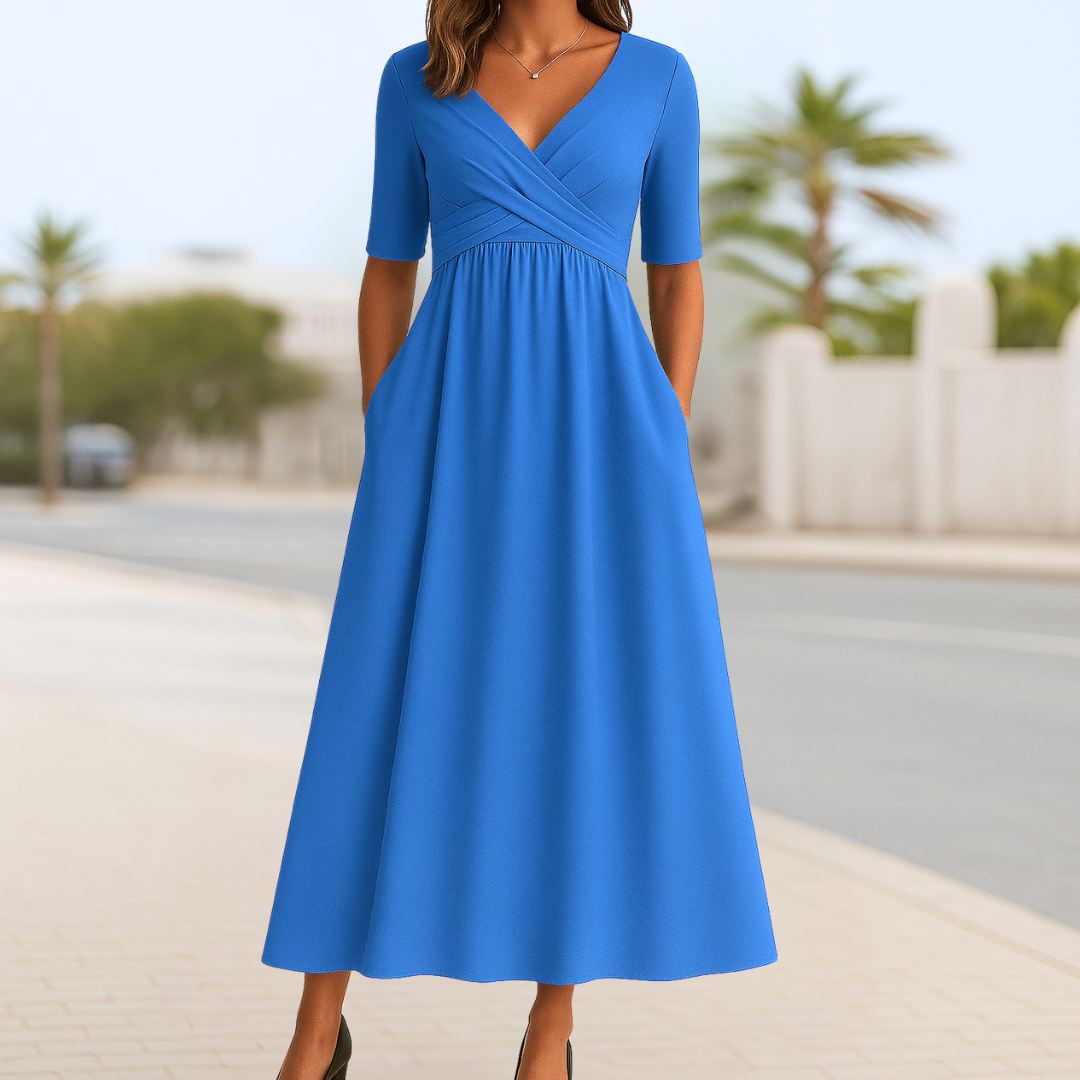 Monique™ | Korte Mouwen Kruisjurk