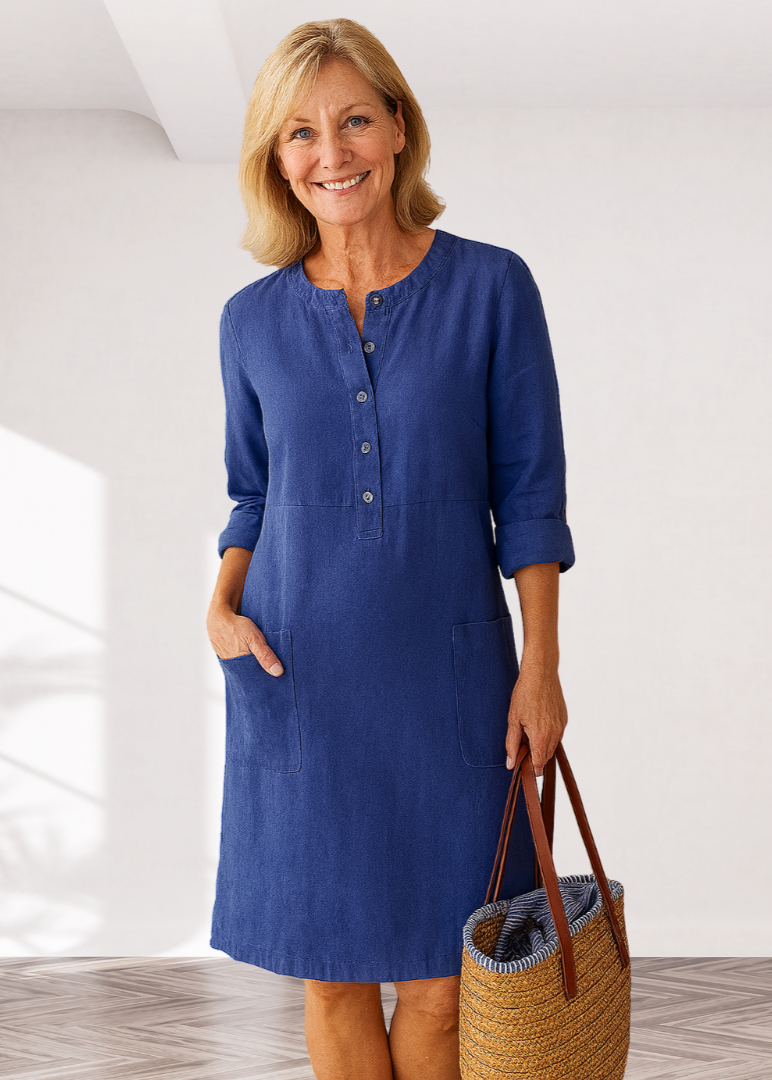 EVI | Casual Damesjurk met Relaxte Pasvorm en Tijdloze Look voor Elke Dag