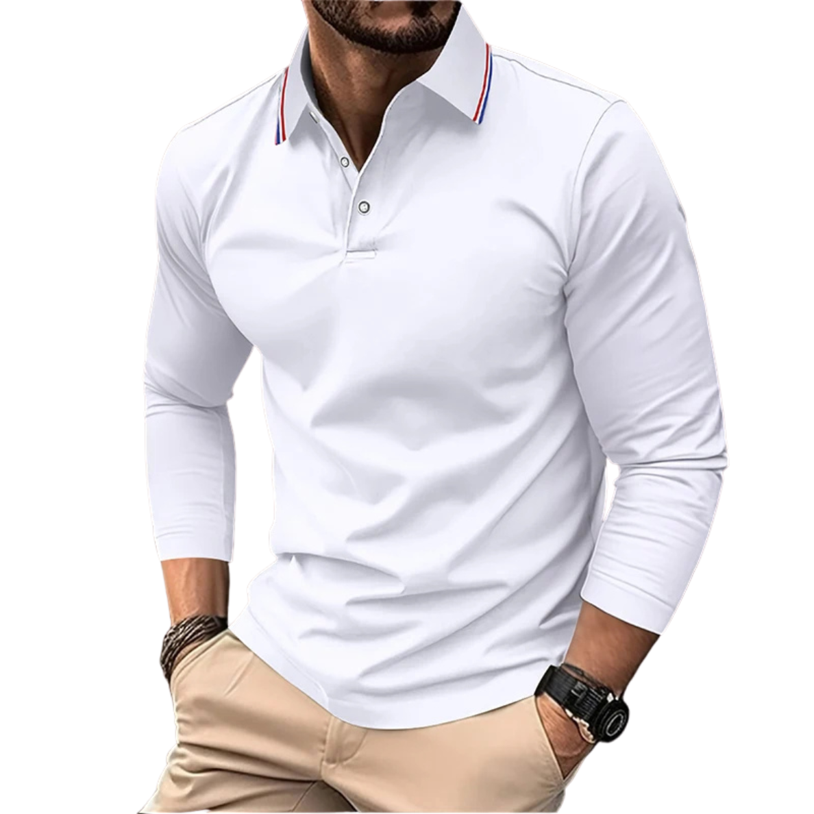 ÉMILIEN | PREMIUM CASUAL POLO MET CONTRASTERENDE Kraag