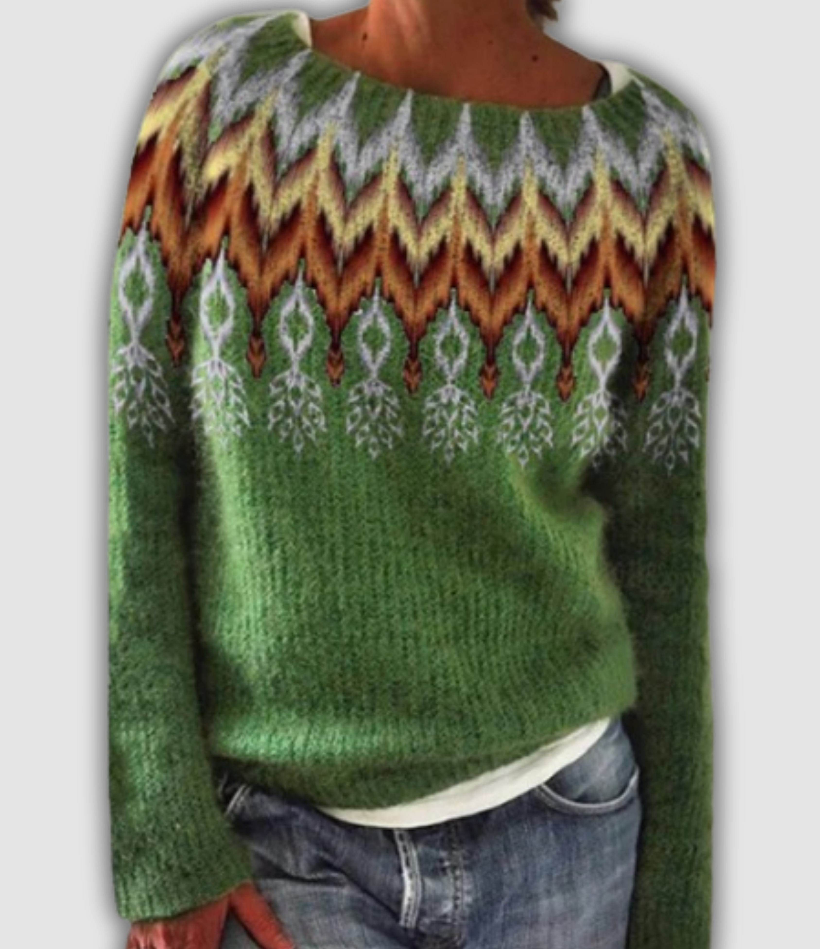 Van Loren Mode™ – Retro Trui Belia: Scandinavische Stijl en Tijdloze Warmte