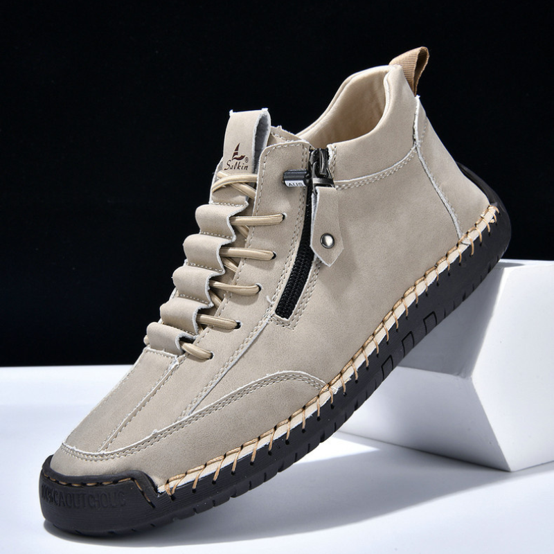 Christian™ | Nubuckleder Schoenen met Rits voor Mannen