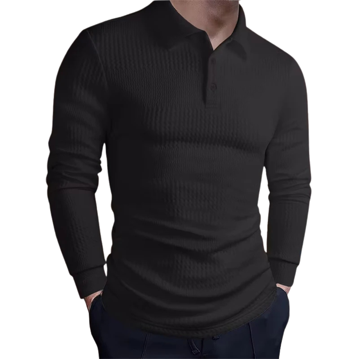 ALISTAIR | LUXE POLO IN JACQUARD MET RETRO ELEGANTIE