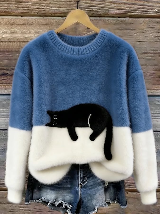 Luna | Dames Hoodie met Kattenprint