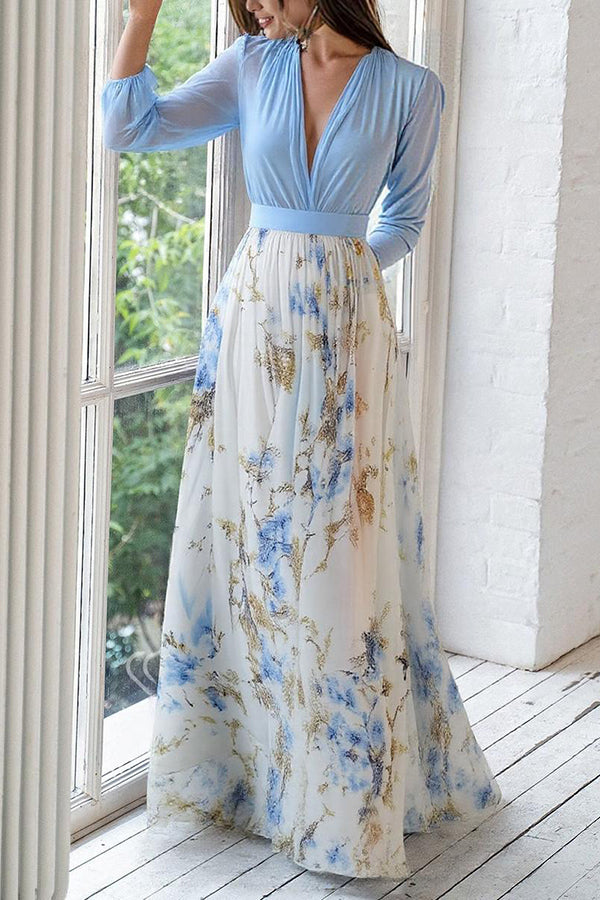 Esmée | Elegante Maxi Jurk met Flatterende Pasvorm