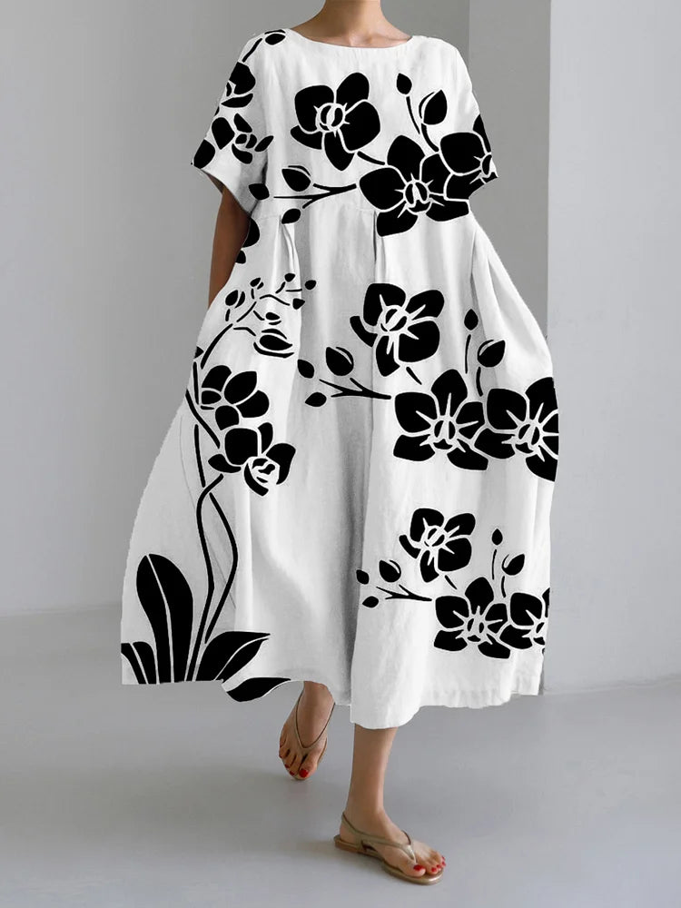 MARISELLA | Elegante Bloemenjurk voor Elke Gelegenheid met Vloeiende Stijl en Comfort