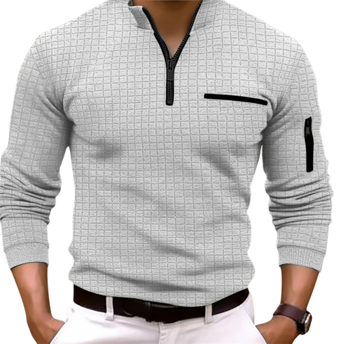 VALENTIN | LUXE GEBREIDE POLO MET RITS