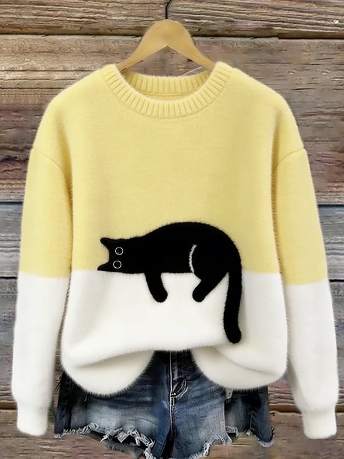 Luna | Dames Hoodie met Kattenprint