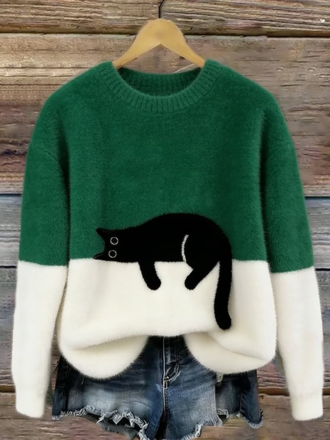 Luna | Dames Hoodie met Kattenprint