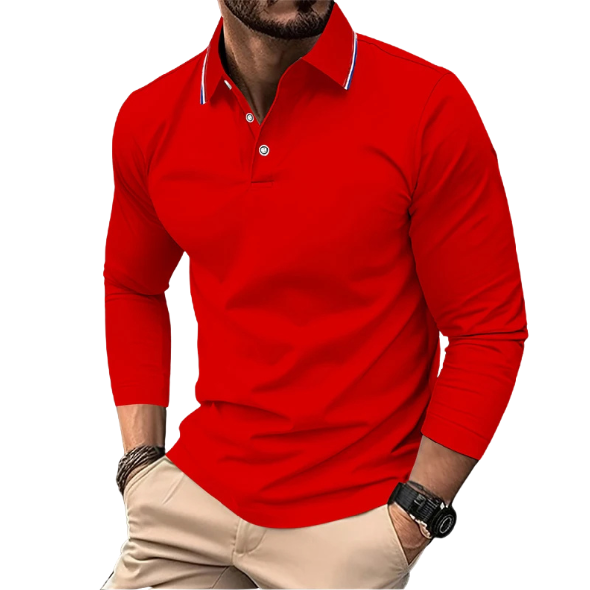 ÉMILIEN | PREMIUM CASUAL POLO MET CONTRASTERENDE Kraag