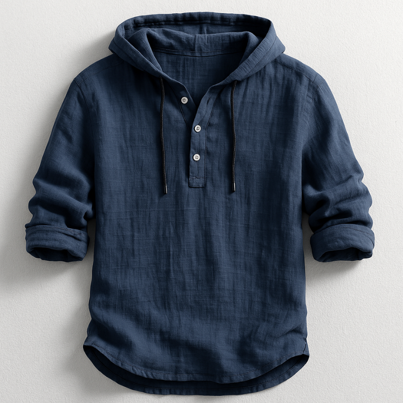 TIJNO | Casual Overhemd met Capuchon voor Heren Comfort & Stijlvolle Veelzijdigheid