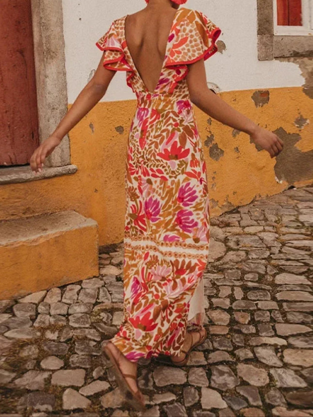 Valentina | Lange Bloemenjurk – Lente-editie