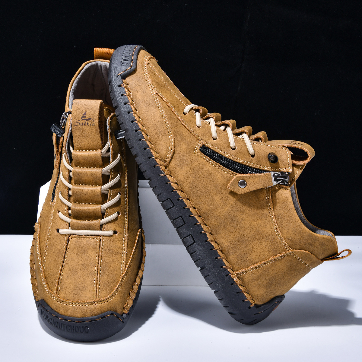 Christian™ | Nubuckleder Schoenen met Rits voor Mannen