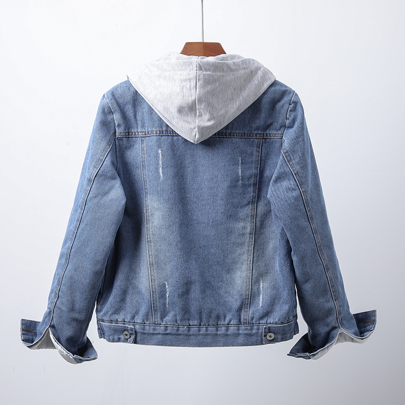 YARA | Denim Jas met Warme Voering en Casual Stijl