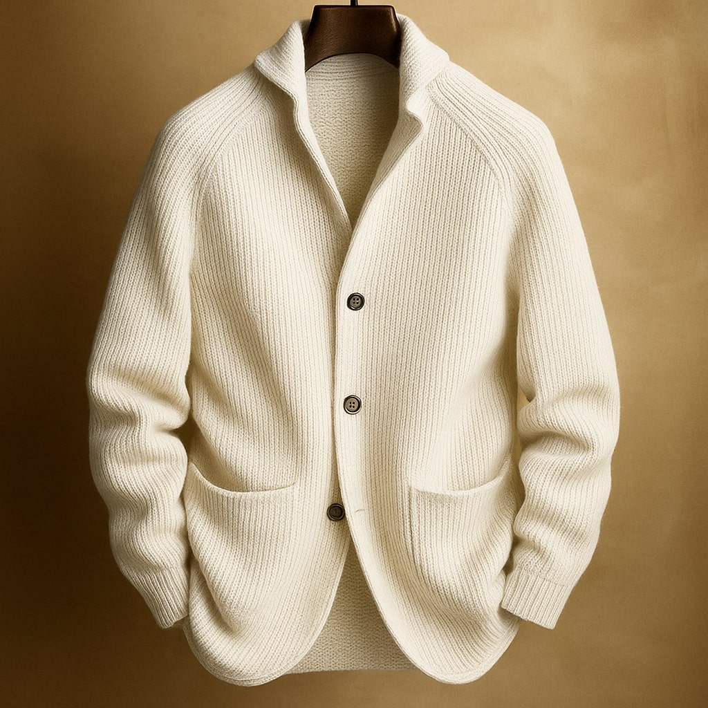 SILVORO | HEREN GILET IN RIBBELWOL