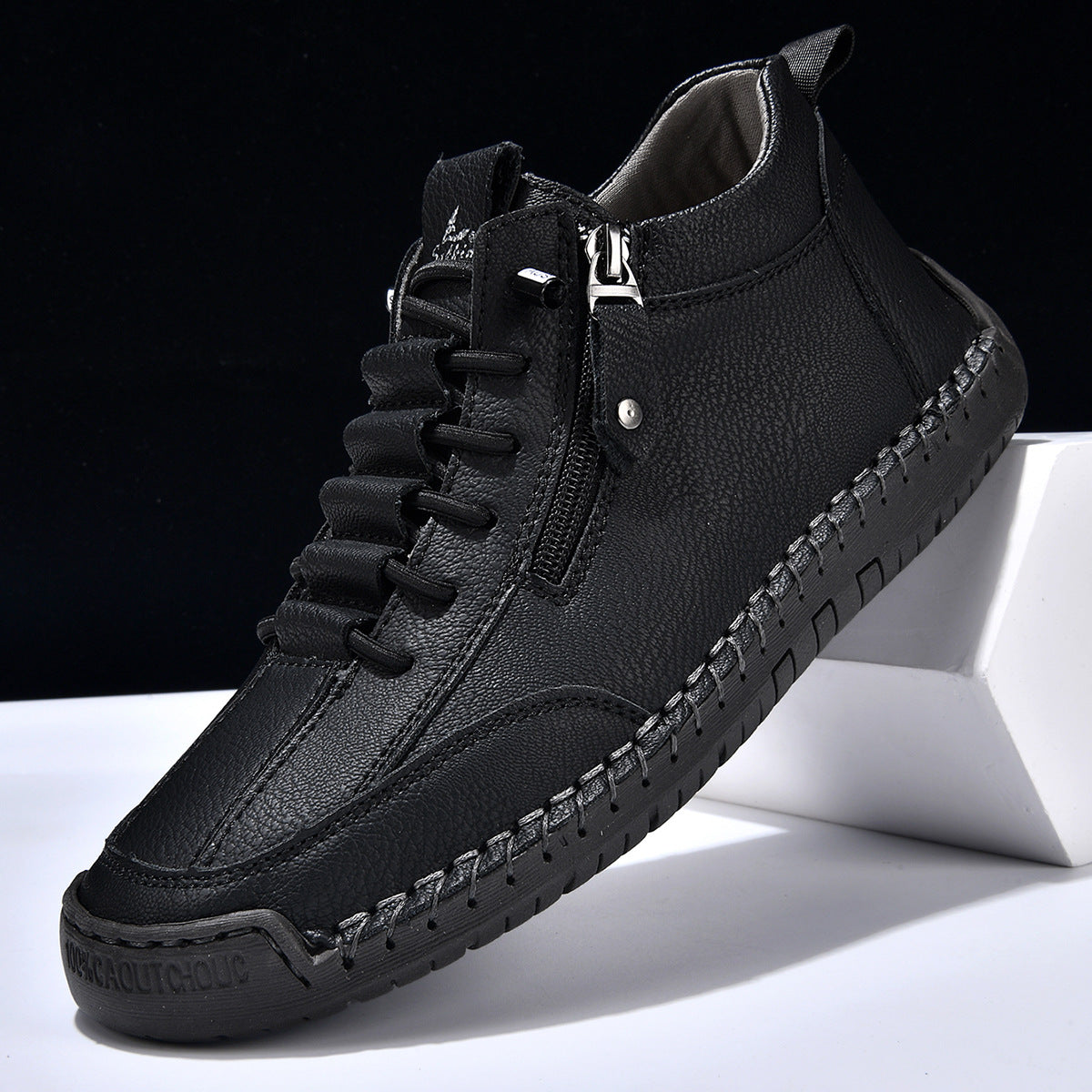 Christian™ | Nubuckleder Schoenen met Rits voor Mannen