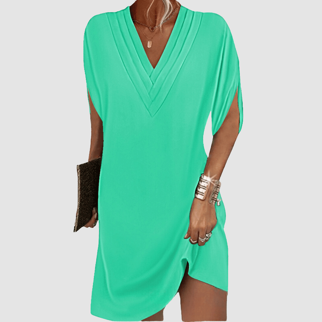 Alysa™ Elegante Jurk Met Halve Mouwen