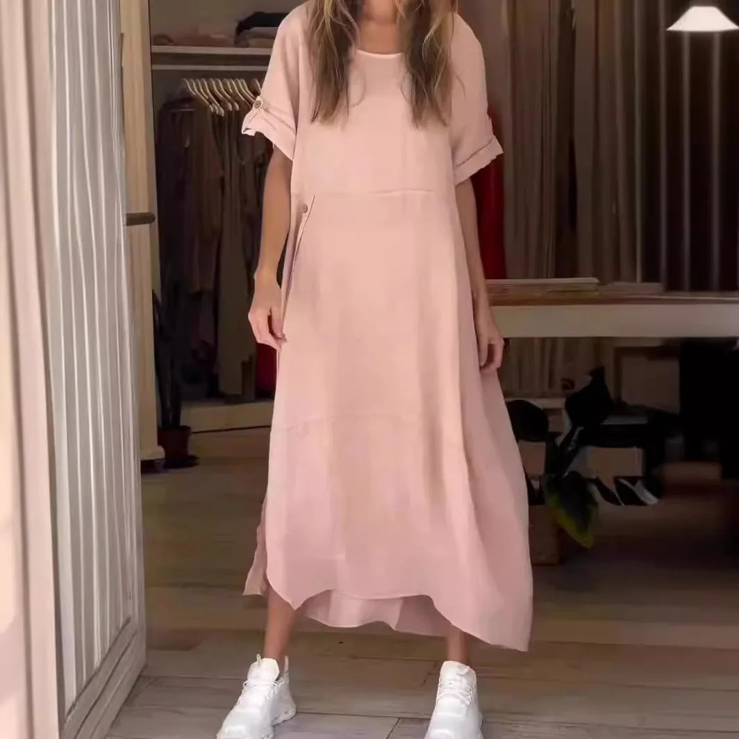 SÉLENA | Elegante en Casual Jurk met Knopen