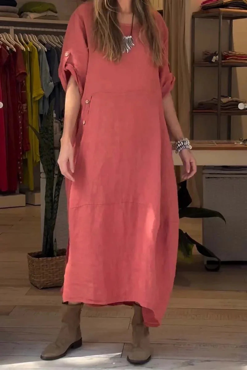 SÉLENA | Elegante en Casual Jurk met Knopen