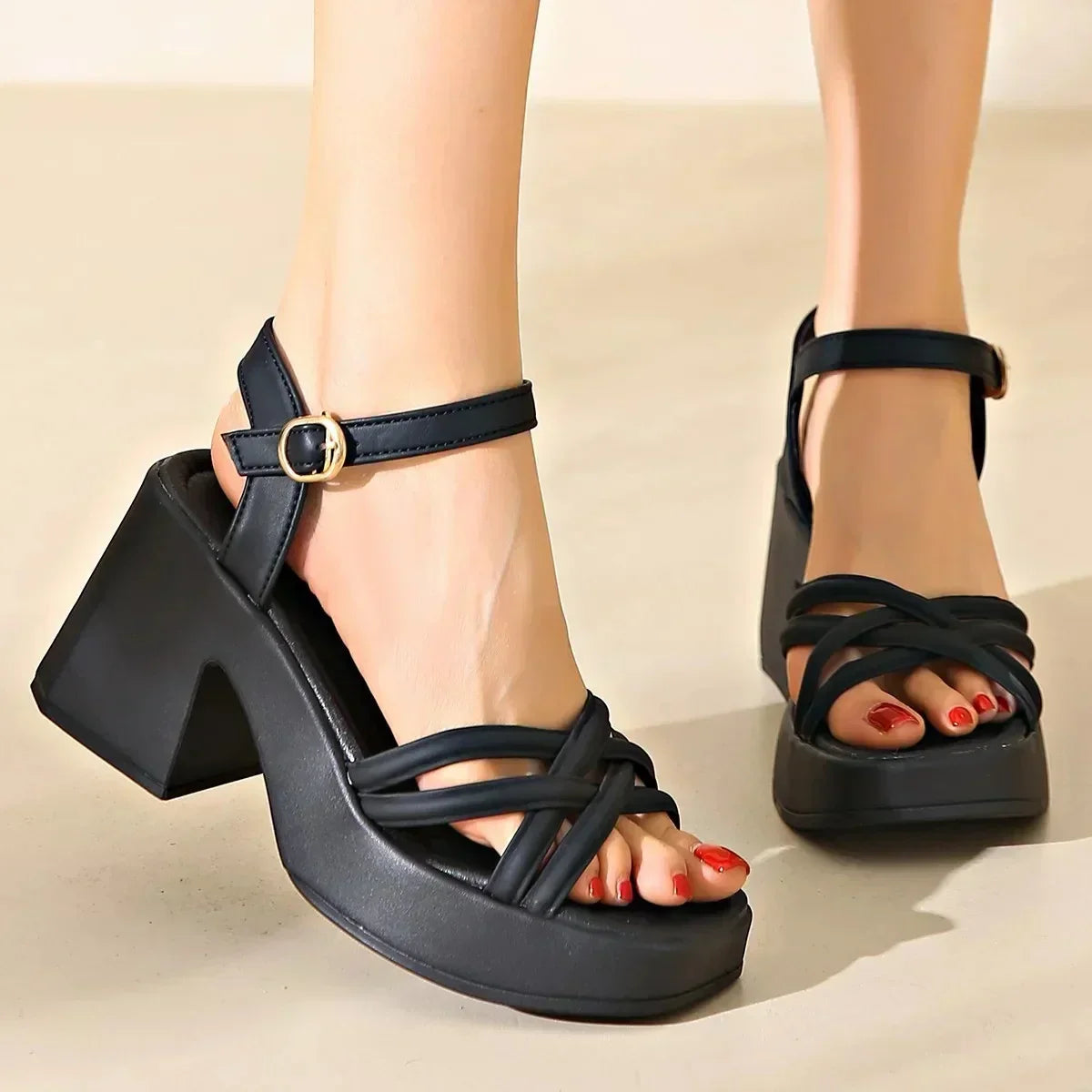 VITTORIA | Sandalen met Comfortabele Hakken en Vrouwelijke Stijl voor Elegante Avonden en Speciale Dagen
