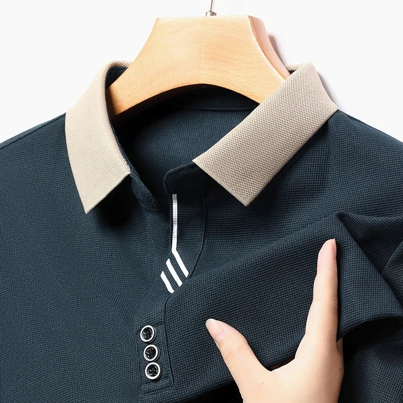 VALÉRIAN | ELEGANTE EN ADEMENDE POLO VOOR HEREN