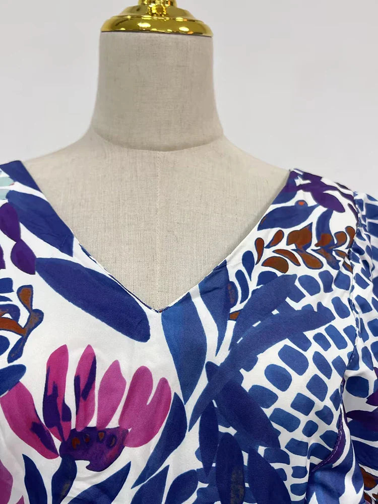 Valentina | Lange Bloemenjurk – Lente-editie