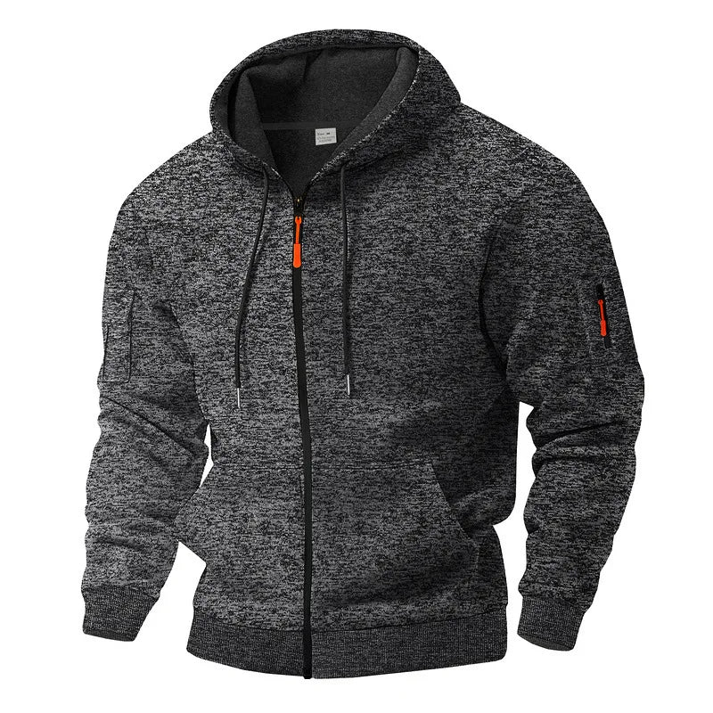 Stijnor™ | Heren vest met capuchon, volledige rits en dagelijkse warmte voor buiten