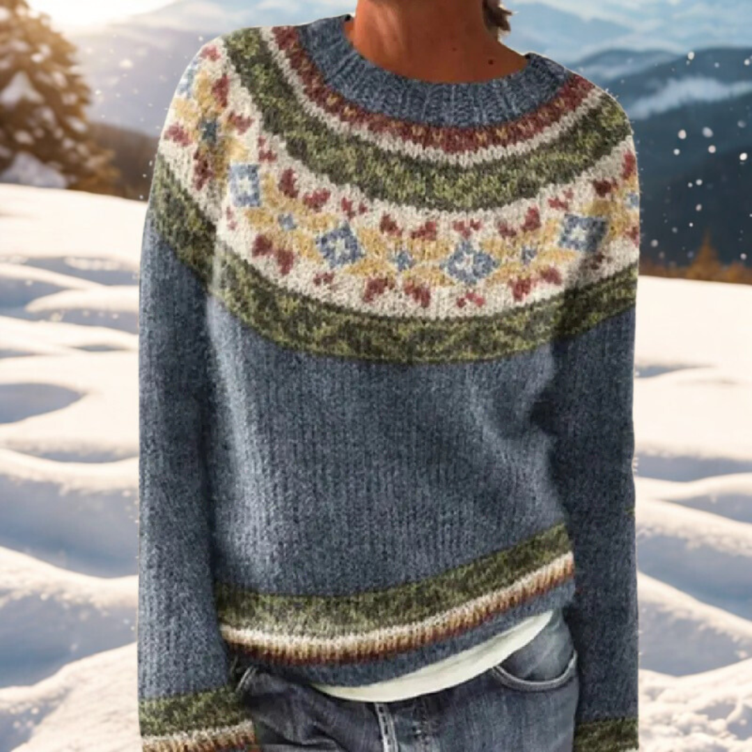 Liv – Wintertrui met tijdloos Scandinavisch patroon