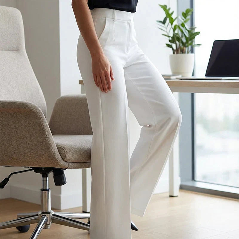 ELINORA | Chic hoge taillebroek met flatterende pasvorm voor werk en elegante momenten