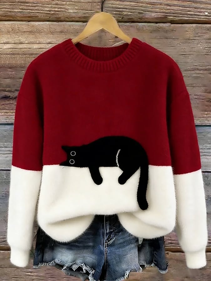 Luna | Dames Hoodie met Kattenprint