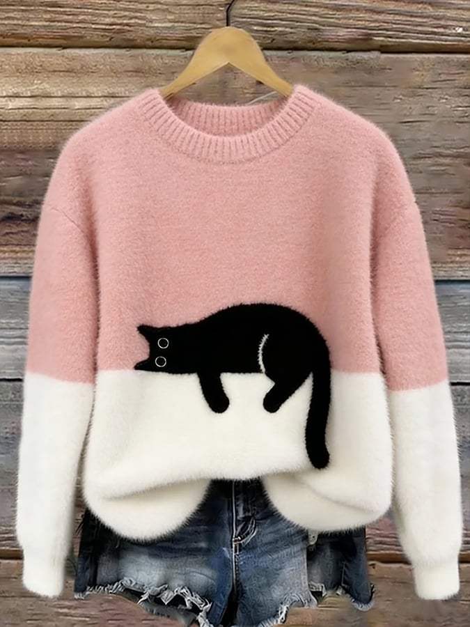 Luna | Dames Hoodie met Kattenprint