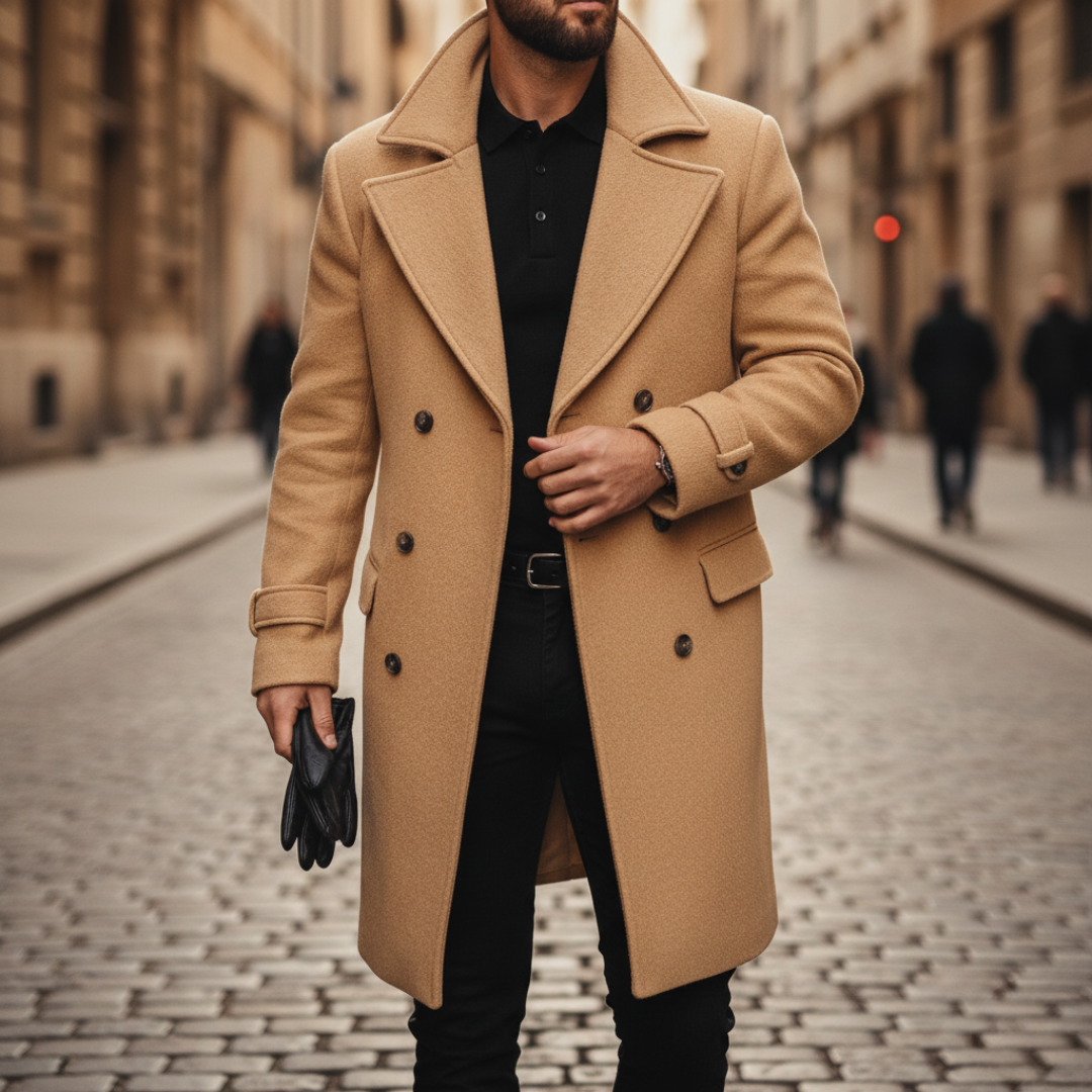 Marcello | Elegante Winter Overjas met Verzorgde Pasvorm voor Dag en Stad