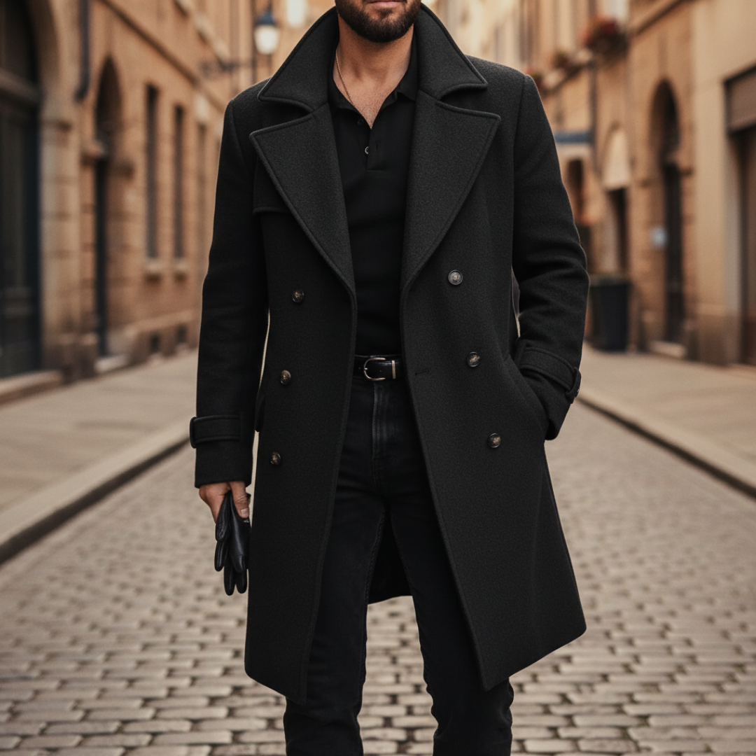 Marcello | Elegante Winter Overjas met Verzorgde Pasvorm voor Dag en Stad