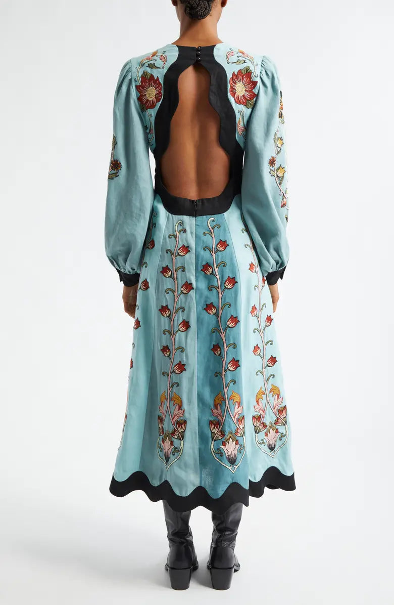 Lunaria™ | Vrouwelijke Midi Jurk, Flatterend en Verfijnd voor een Elegante Stijl van Dag tot Nacht