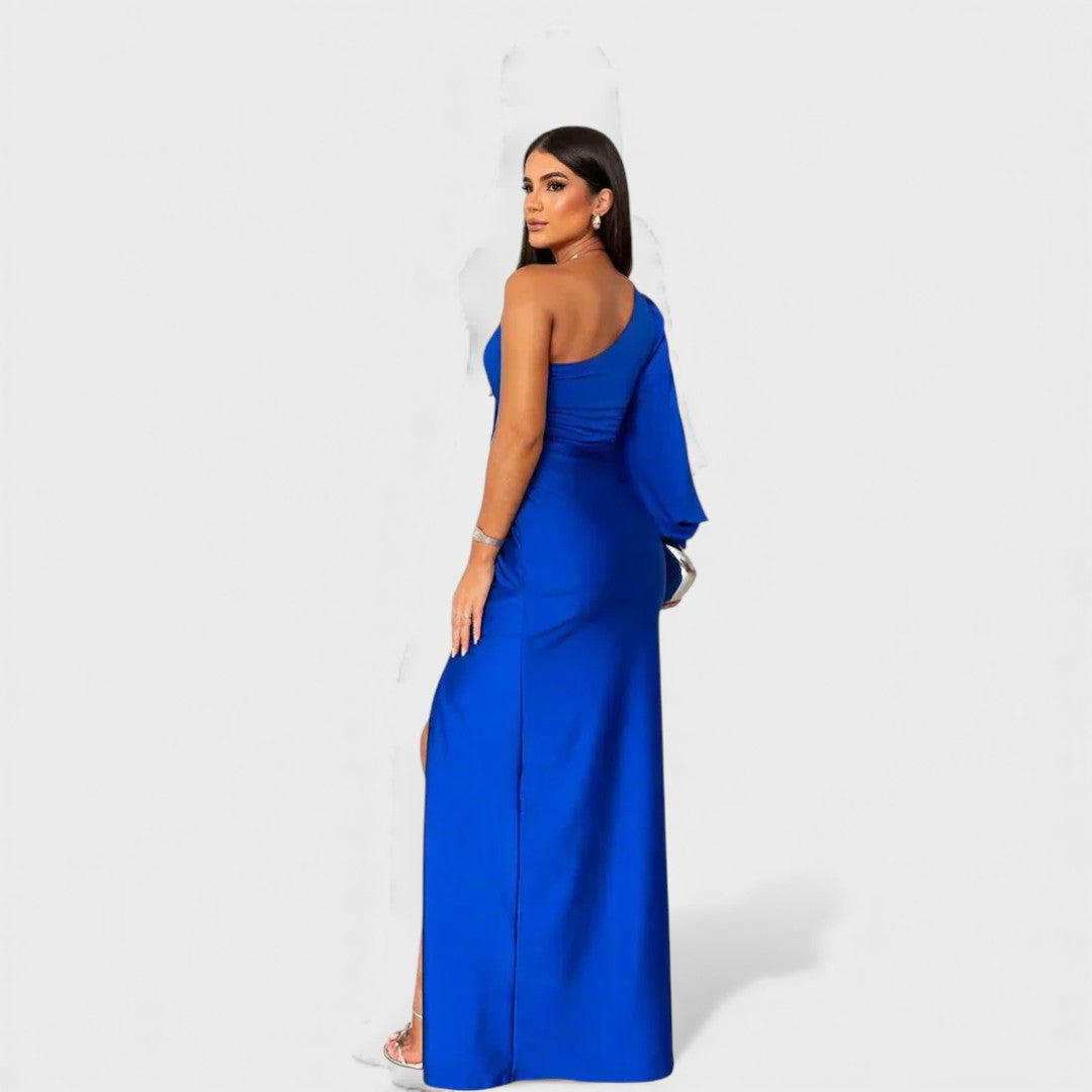 LYNN™ | Elegante Maxi Jurk met One-Shoulder Pasvorm voor Avond & Feest