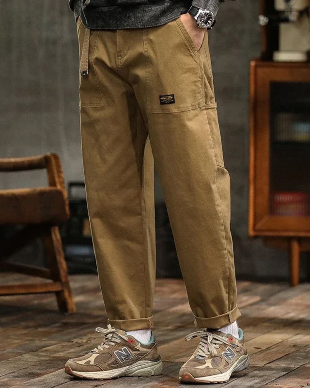 JENS | Heren Cargo Broek met Volledige Bewegingsvrijheid en Stijlvolle Afwerking voor Elke Dag