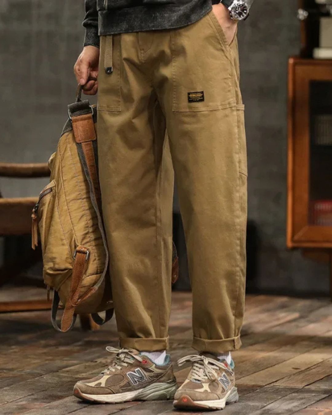 JENS | Heren Cargo Broek met Volledige Bewegingsvrijheid en Stijlvolle Afwerking voor Elke Dag