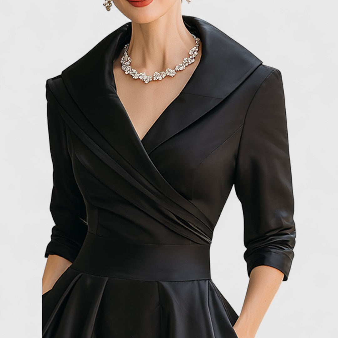 Teresa™ | Midi jurk met een elegante snit en een flatterende silhouet