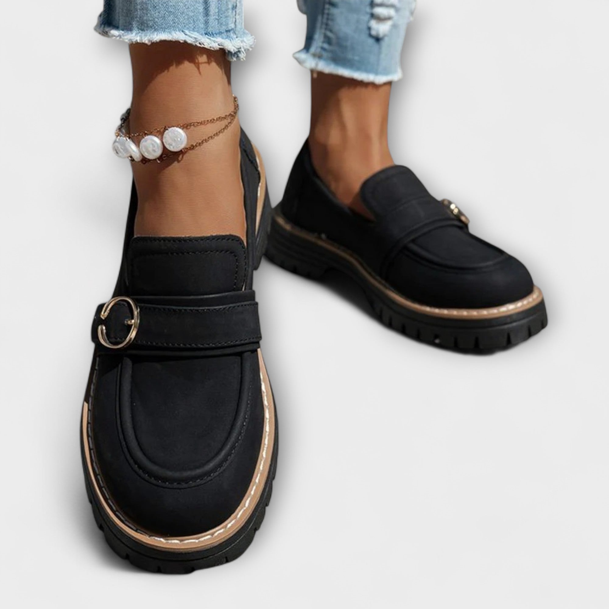 Lora – Comfortabele loafers met ronde neus