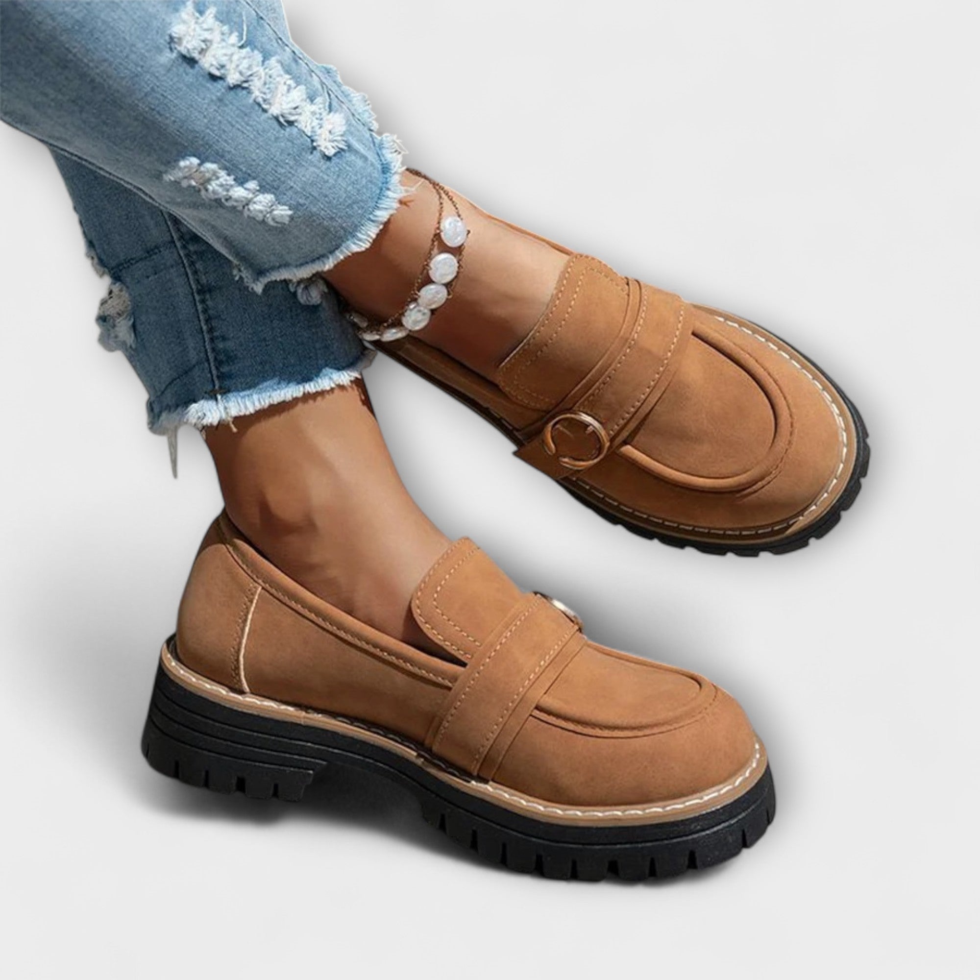 Lora – Comfortabele loafers met ronde neus