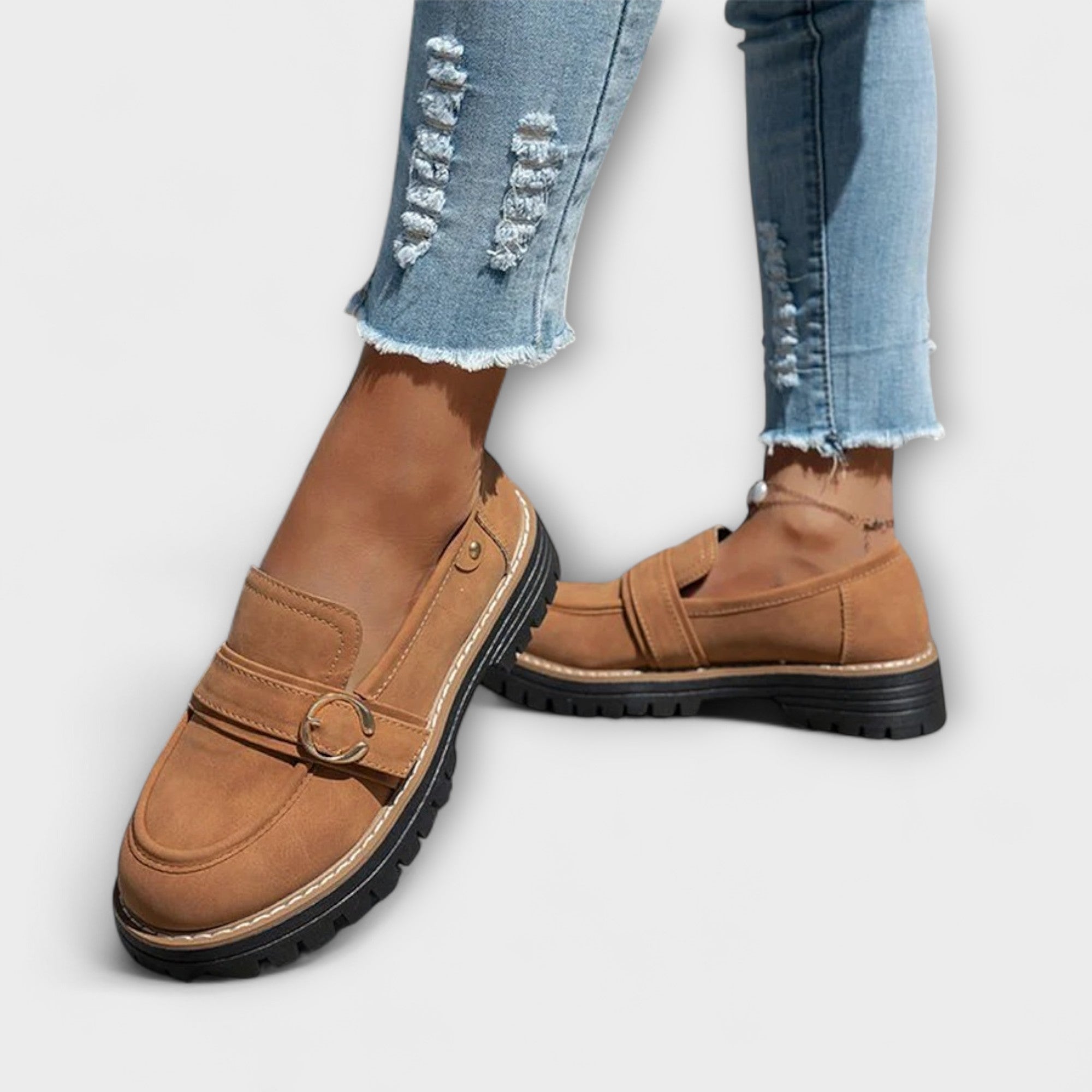Lora – Comfortabele loafers met ronde neus