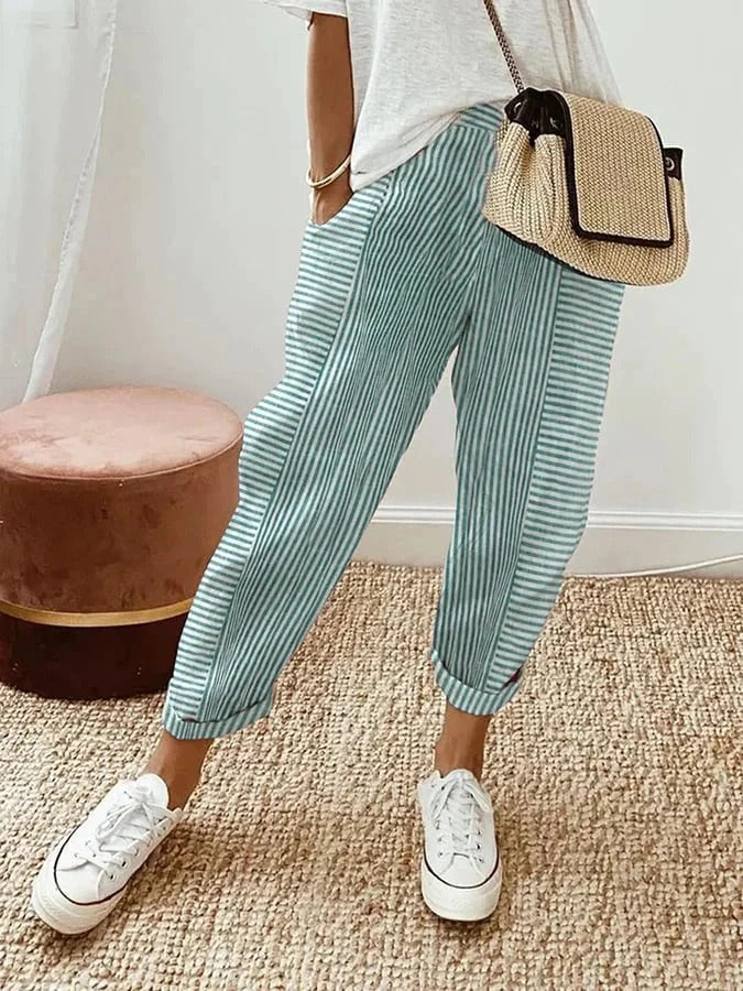 SOPHIA | Elegante en Casual Gestreepte Broek
